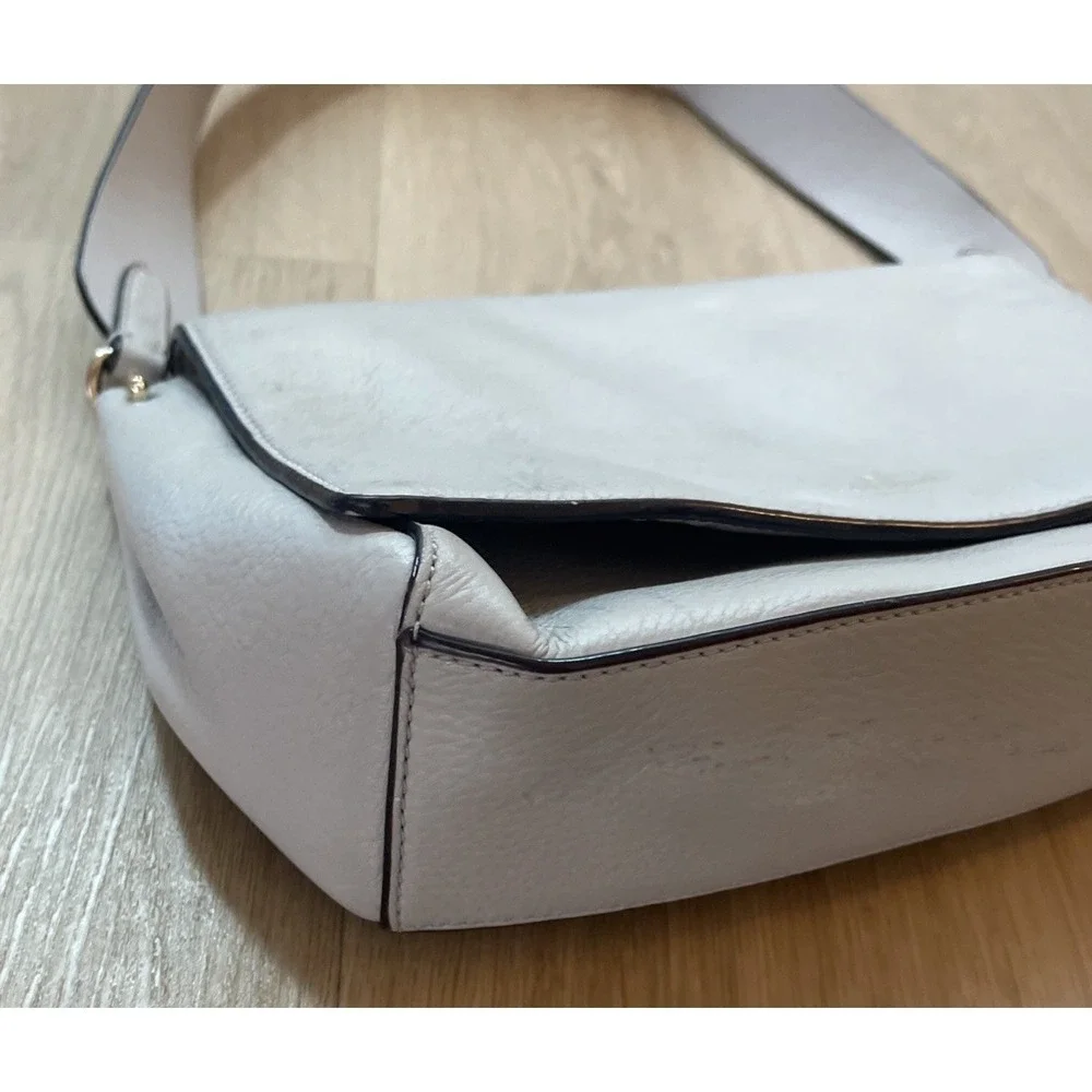 Kate Spade Atwood Place Adair Gray Leather Shoulder Bag *Some‎ Light Scratches*